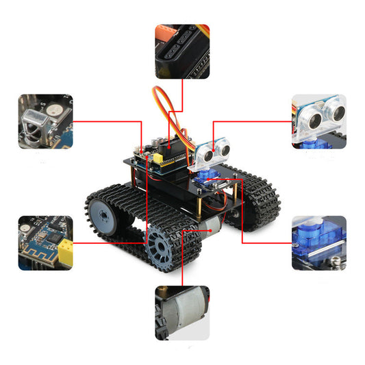 DIY Robot Kit w/ Track Roller Wheels