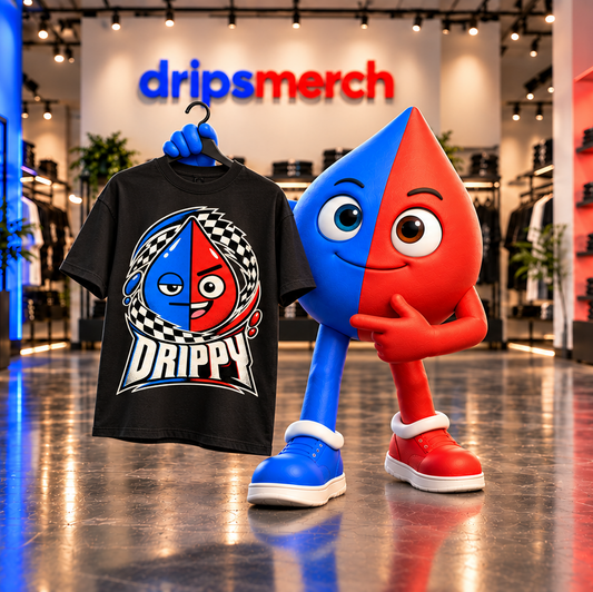 DRIPPY SPLIT SIGNAL TEE