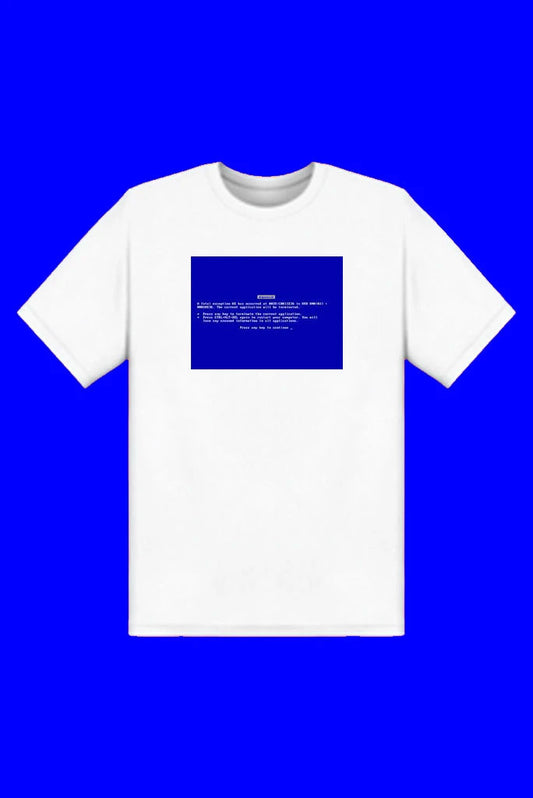 blue screen of death unisex t-shirt