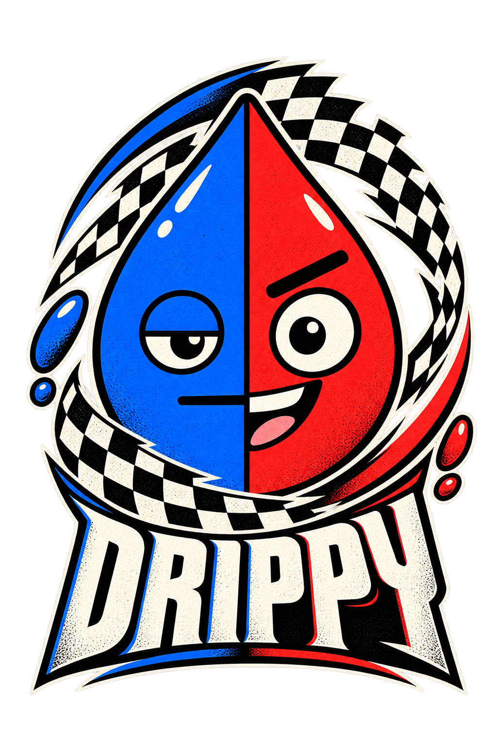DRIPPY SPLIT SIGNAL TEE