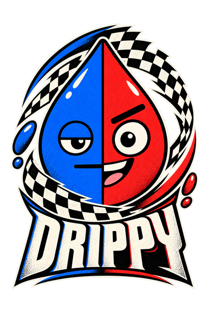 DRIPPY SPLIT SIGNAL TEE