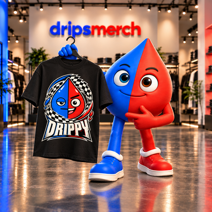 DRIPPY SPLIT SIGNAL TEE